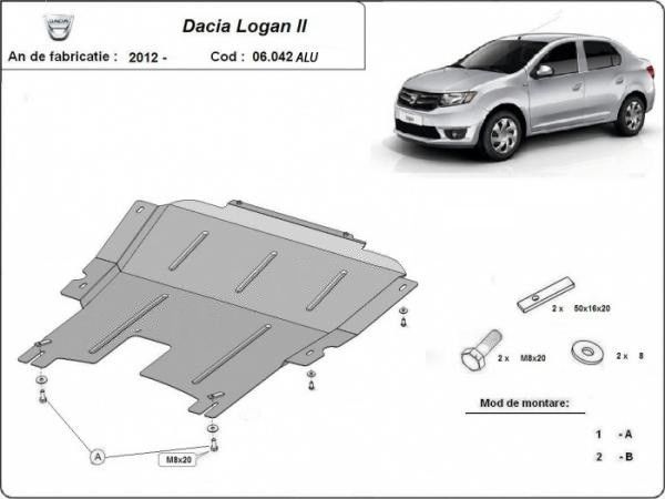 Scut motor aluminiu Dacia Logan 2013-2020