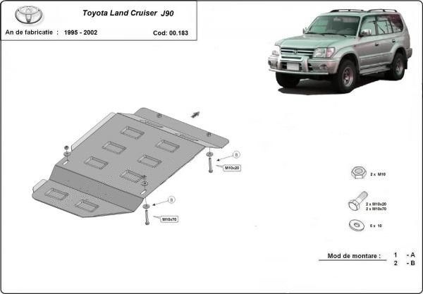 Scut metalic cutie de viteze Toyota Land Cruiser J90 1996-2002