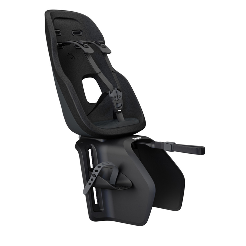 Scaun pentru copii, Thule Yepp Nexxt 2 Maxi Midnight Black Rack mounted, cu montare pe bicicleta in spate