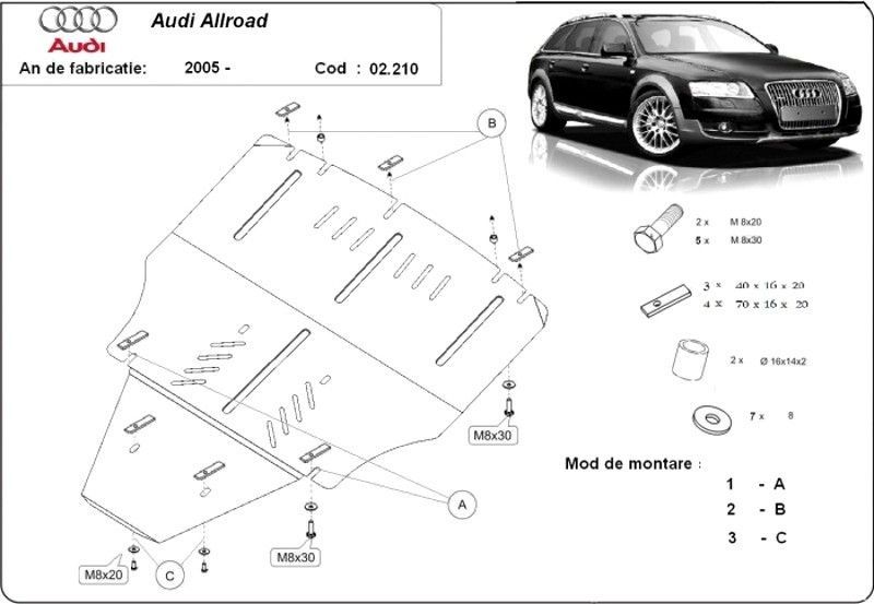 Scut motor metalic Audi Allroad C6 2005-2011