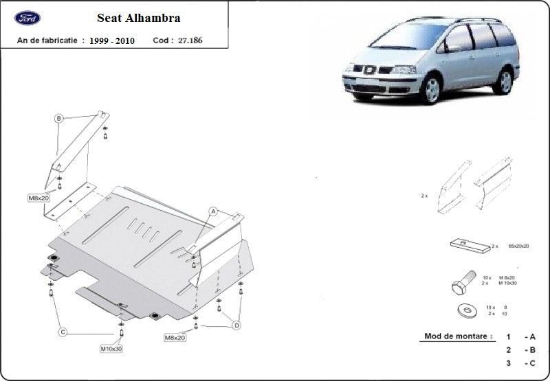 Scut motor metalic Seat Alhambra 2000-2010