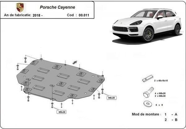 Scut metalic Cutie de Viteze Porsche Cayenne 2017-prezent