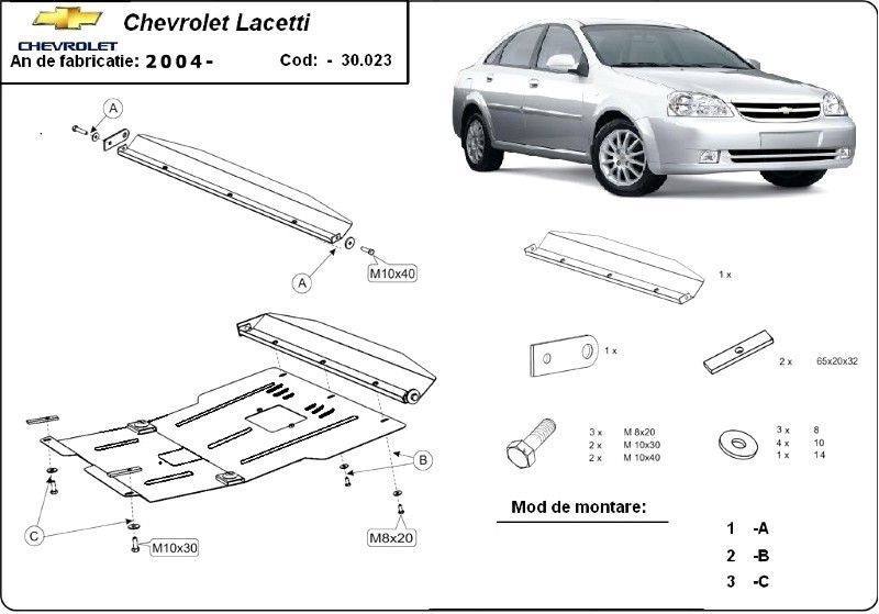 Scut motor metalic Chevrolet Lacetti 2003-2008