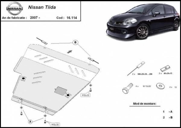 Scut motor metalic Nissan Tiida 2007-2012