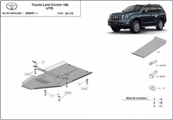 Scut metalic cutie de viteze Toyota Land Cruiser J150/J155 2009-prezent