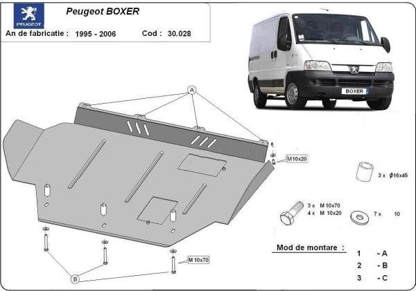 Scut motor metalic Peugeot Boxer 1996-2006