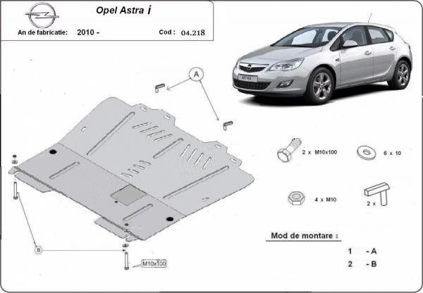 Scut motor metalic Opel Astra I 2010-prezent