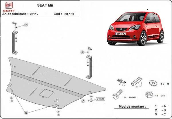 Scut motor metalic Seat Mii 2012-2019