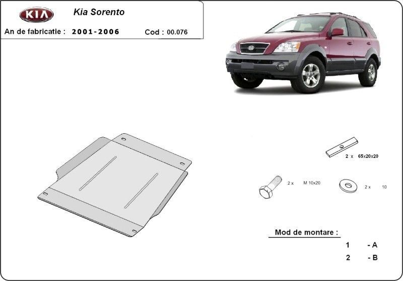 Scut metalic cutie de viteze Kia Sorento 2002-2006