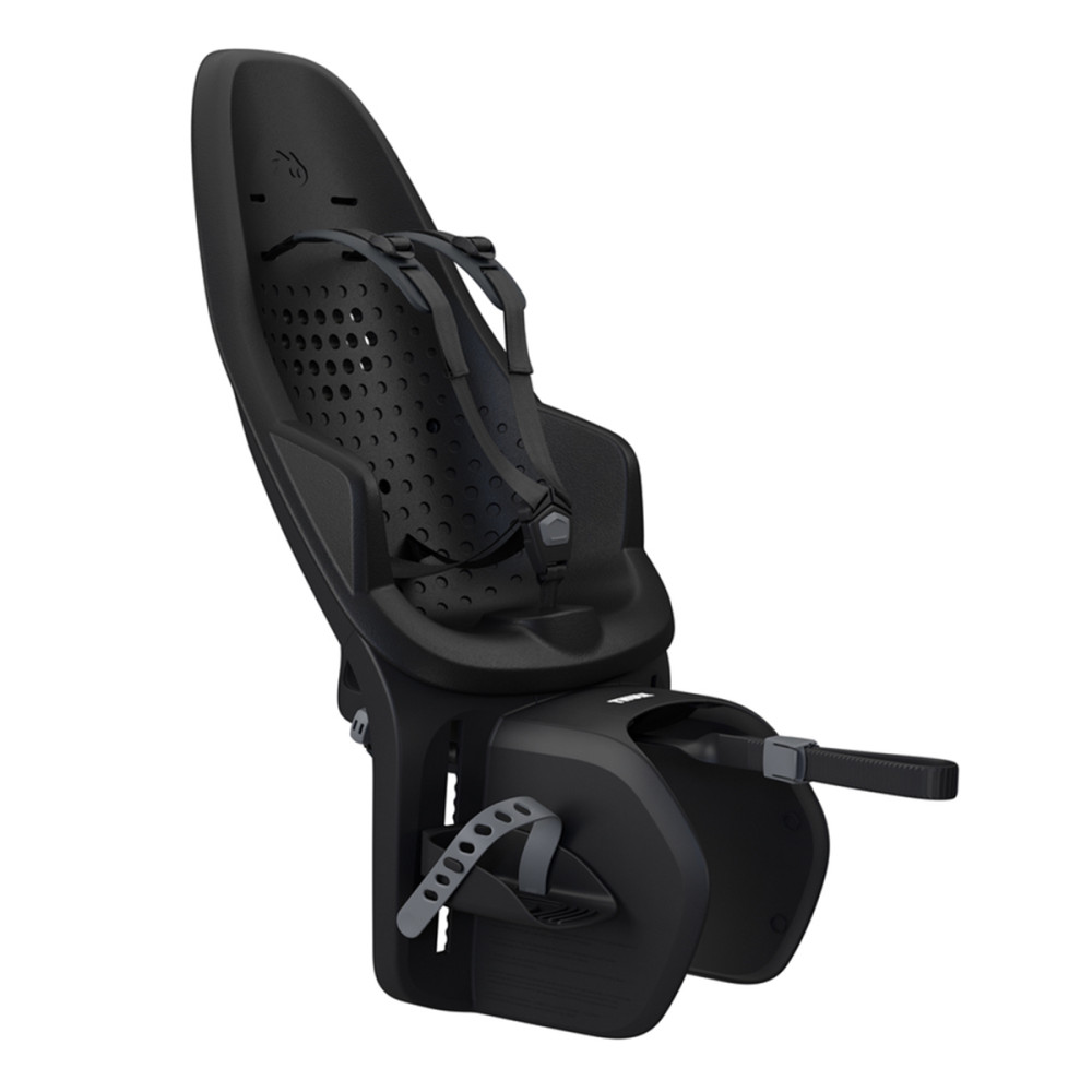 Scaun pentru copii, Thule Yepp 2 Maxi Midnight Black Rack mounted, cu montare pe bicicleta in spate