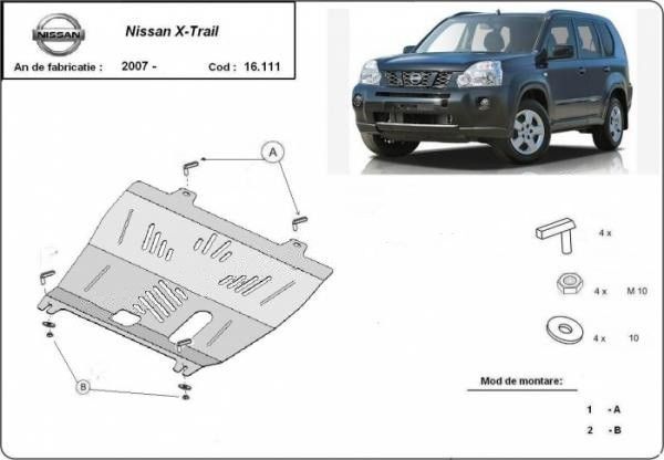 Scut motor metalic Nissan X-Trail T31 2007-2014